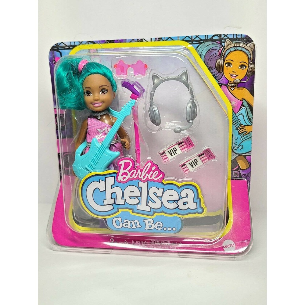 Barbie Chelsea Can Be Pop Star Rockstar Doll Playset